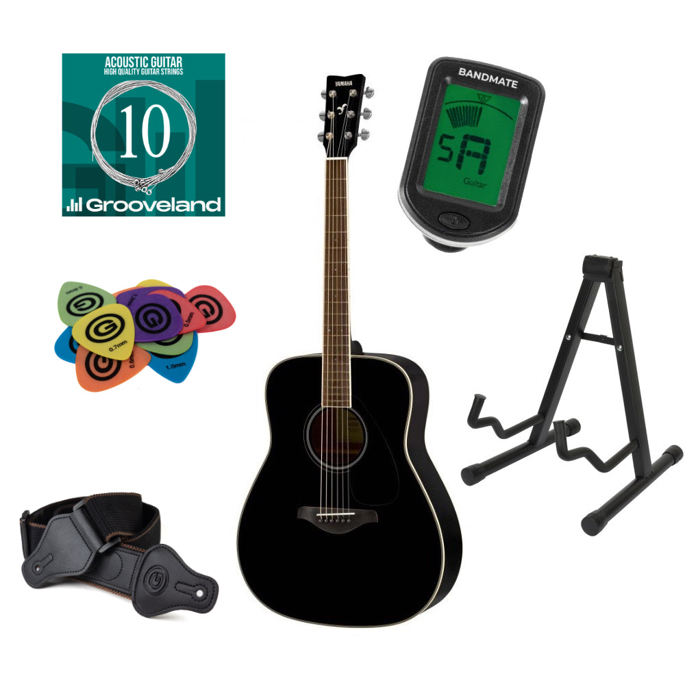 Yamaha FG820 BLII - black - Starter pack