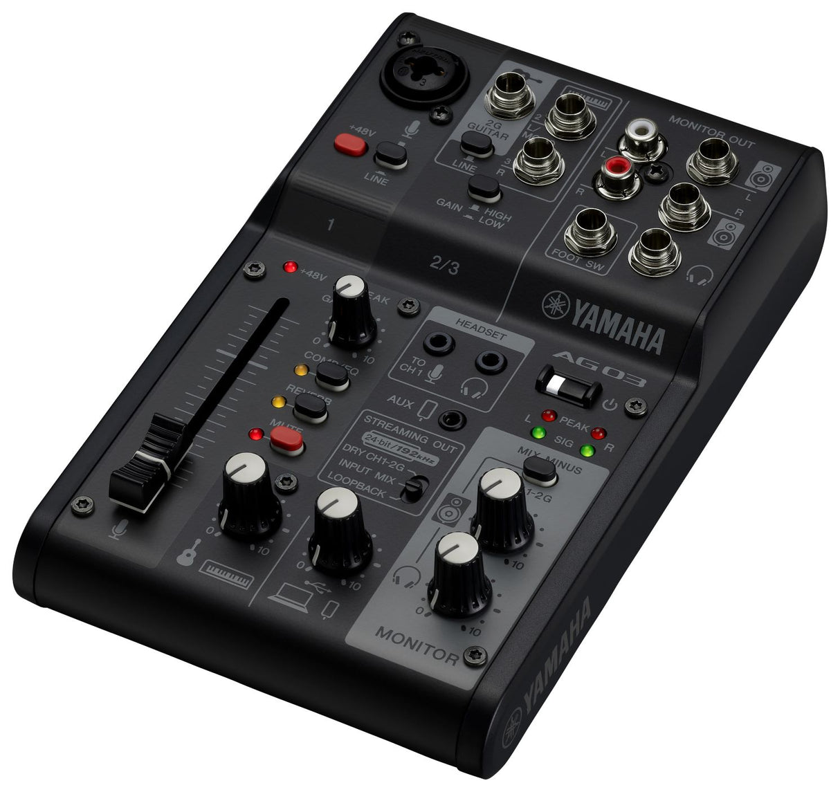 Yamaha AG03 MkII Live Streaming Mixer (Black)