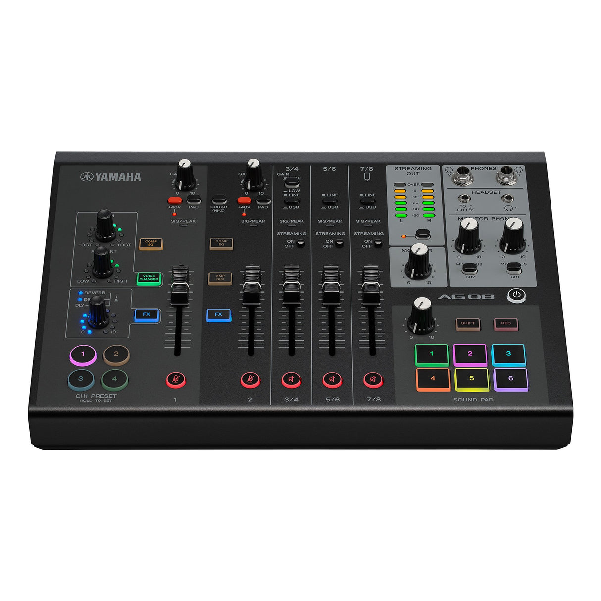 Yamaha AG08 - Live Streaming Mixer (Black)