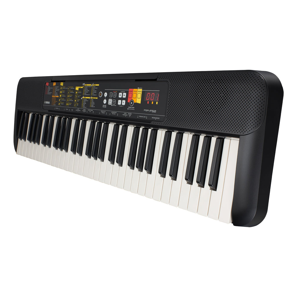 Yamaha PSR-F52 Keyboards (Black) Bundle