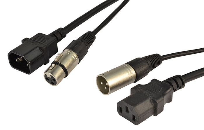 IEC & XLR combi cable (3m)