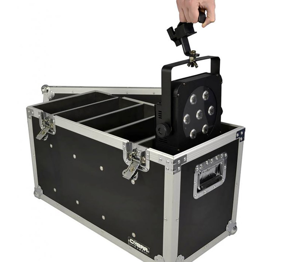 Cobra LED Par Flightcase w. 5 compartments