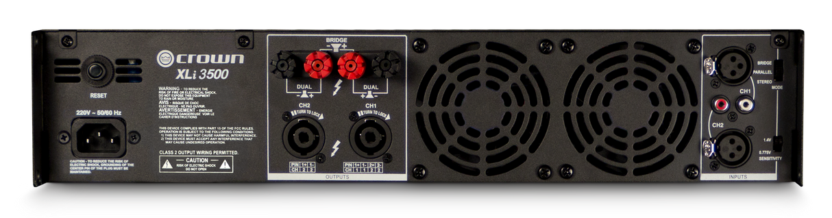 Crown XLi3500 Amplifier 2 x 1.000 Watt 8 Ohm