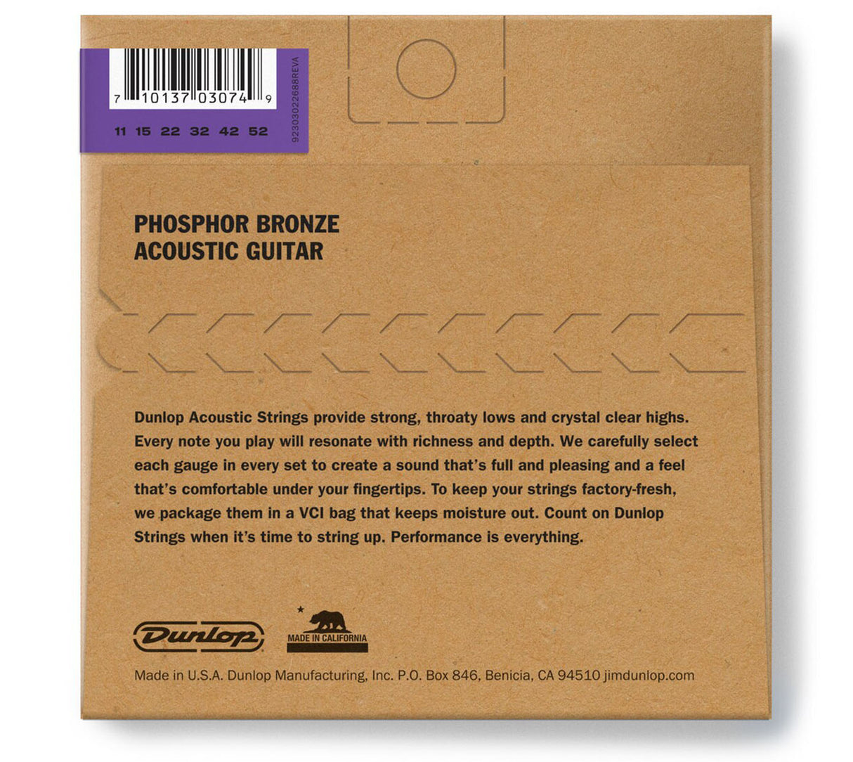 Dunlop DAP1152 guitar strings 11-52