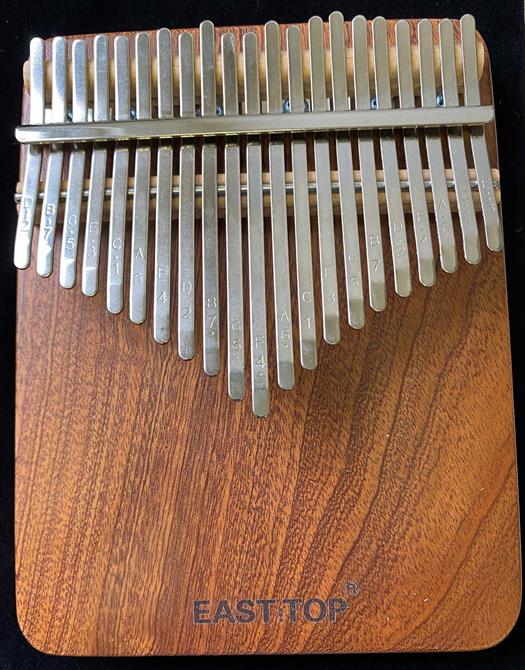 Kalimba 21-tone with mahogany body. Easttop EK02