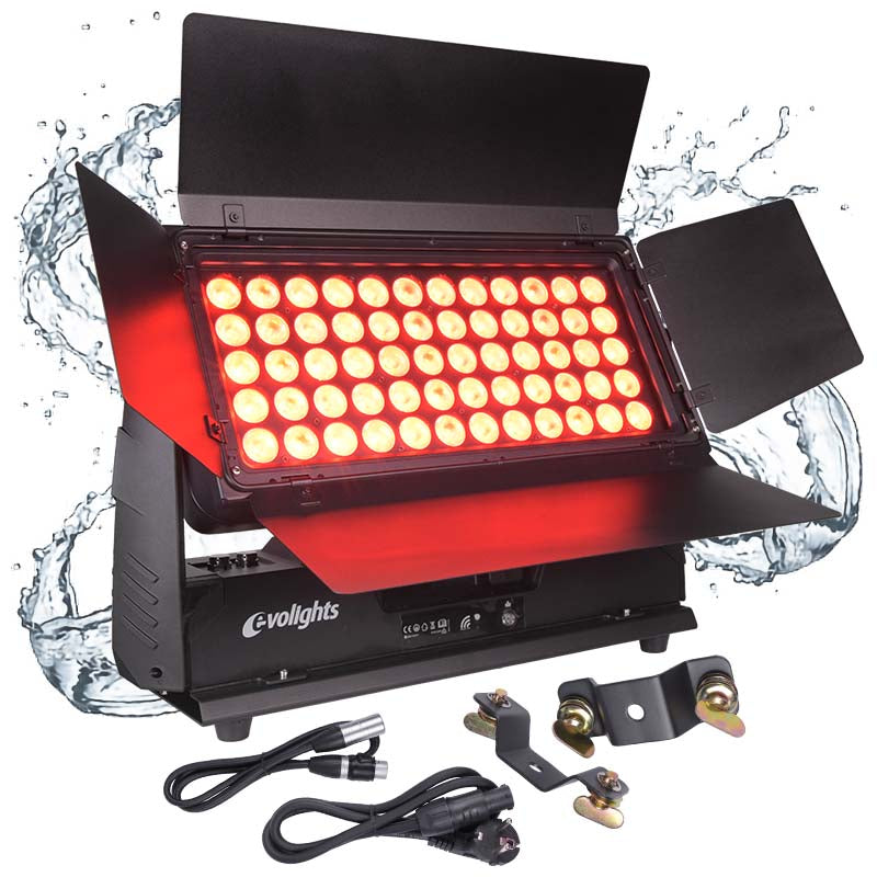 EVOLIGHTS 60x10W RGBW LED WALL WASHER outdoor lighting IP65