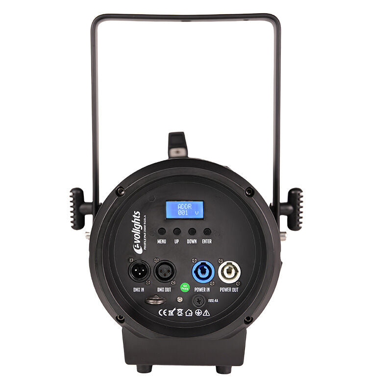 EVOLIGHTS PROFILE PAR 250W RGBLA reflector profile.