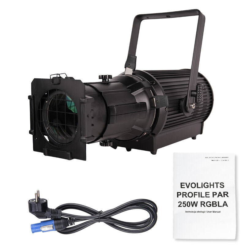 EVOLIGHTS PROFILE PAR 250W RGBLA reflector profile.