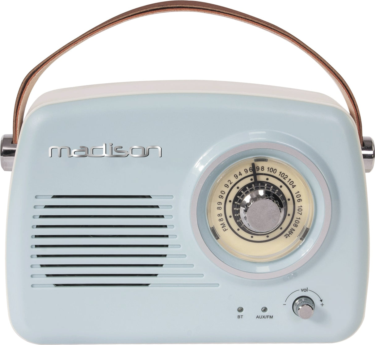 Madison Retro Radio w. Bluetooth (Light blue)