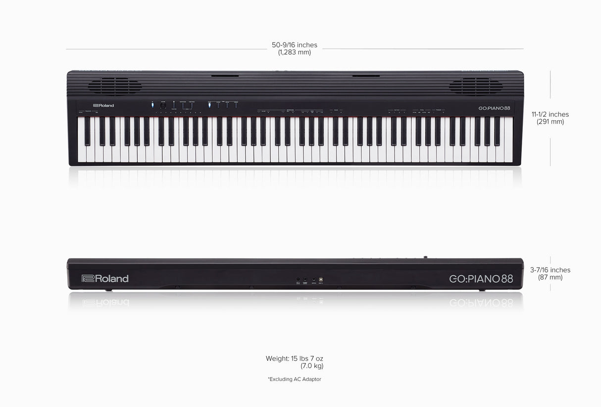 Roland GO:PIANO88 Keyboard (Black)