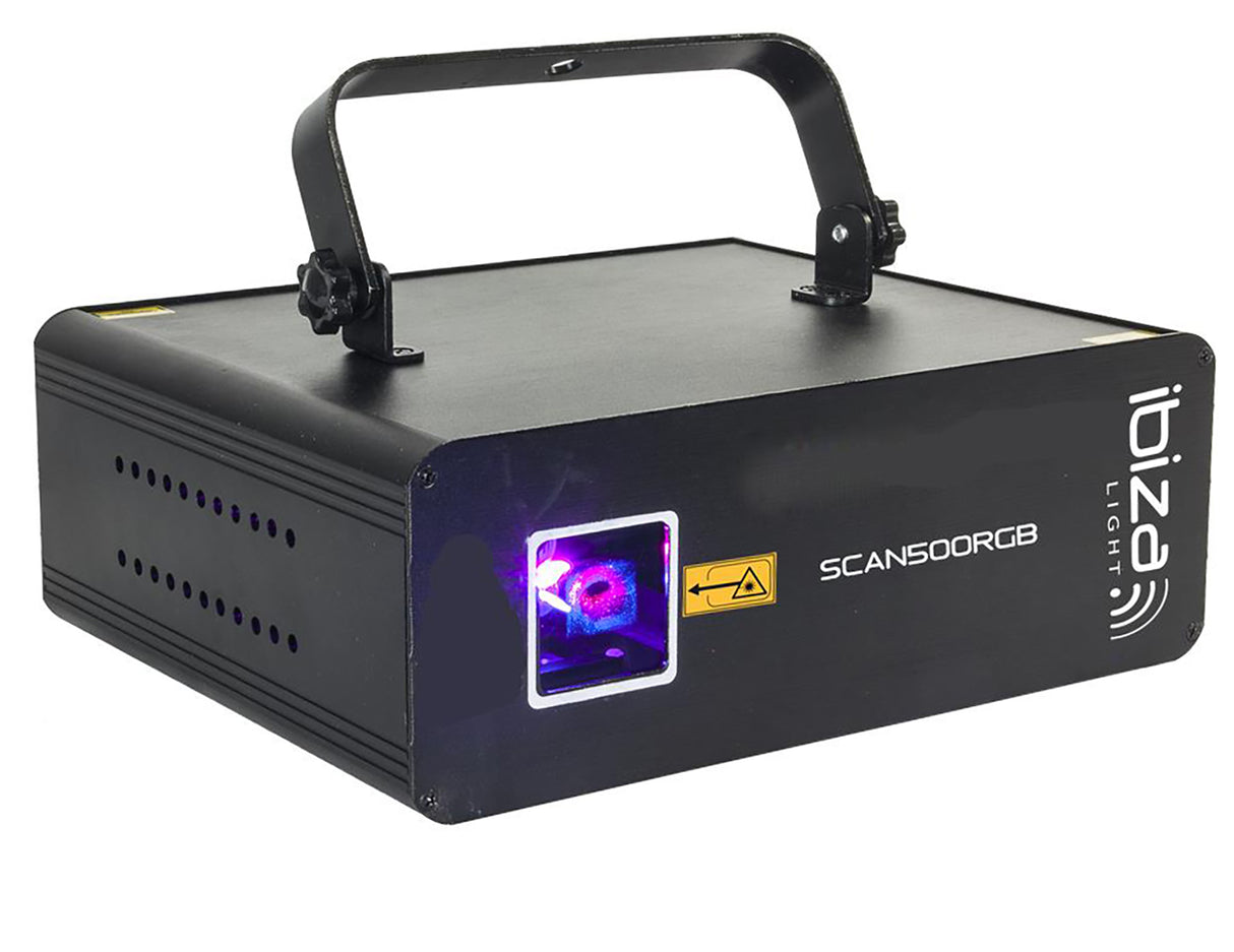 Ibiza Laser light w. DMX (RGB, 500MW)