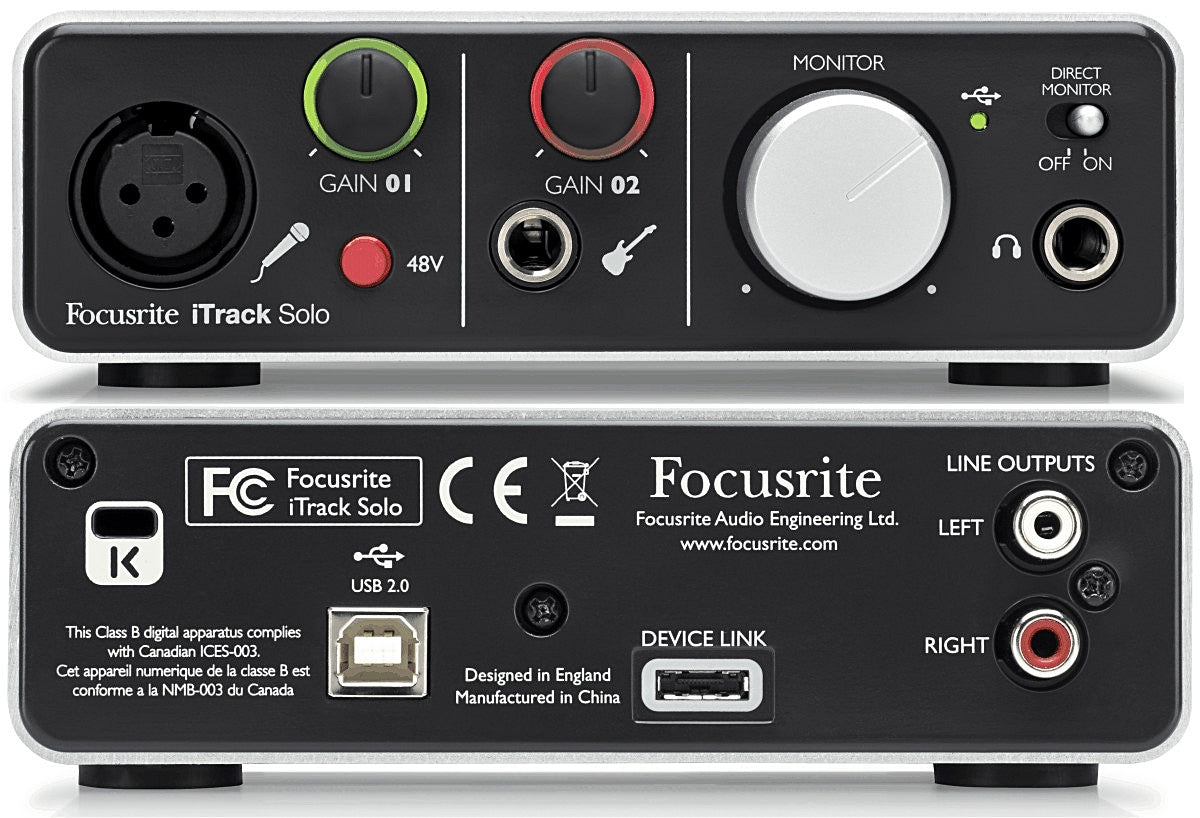 Focusrite iTrack Solo Lightning Sound Card
