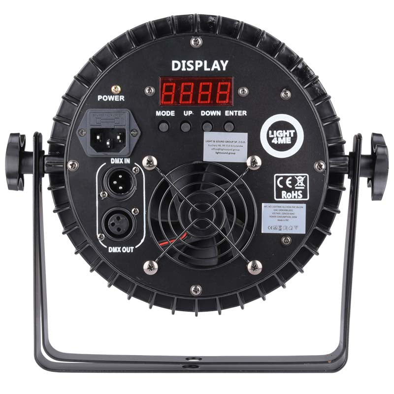 LIGHT4ME ALU HEXA PAR 18x10W RGBWA-UV scenespotlight LED