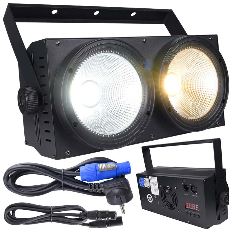LIGHT4ME BLINDER LED 2x100W stage lighting effect light strobe
