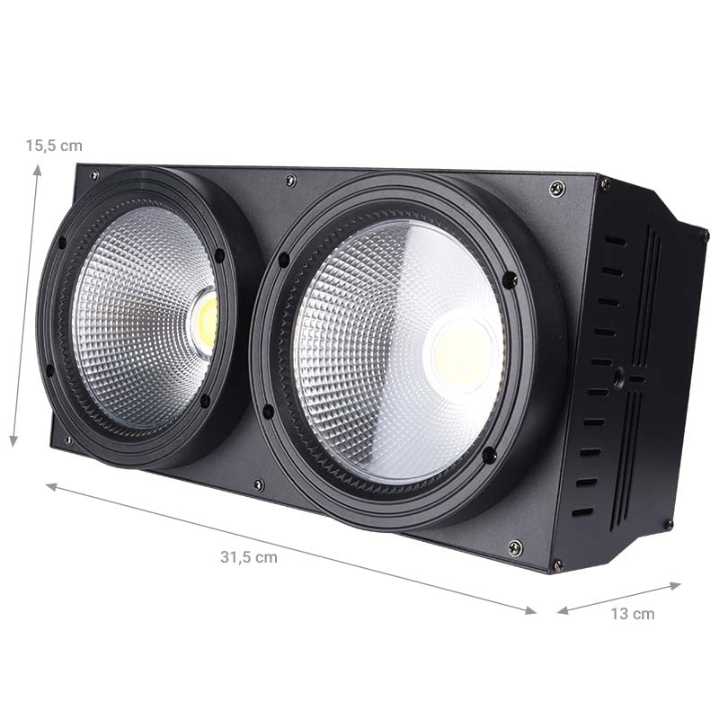 LIGHT4ME BLINDER LED 2x100W stage lighting effect light strobe