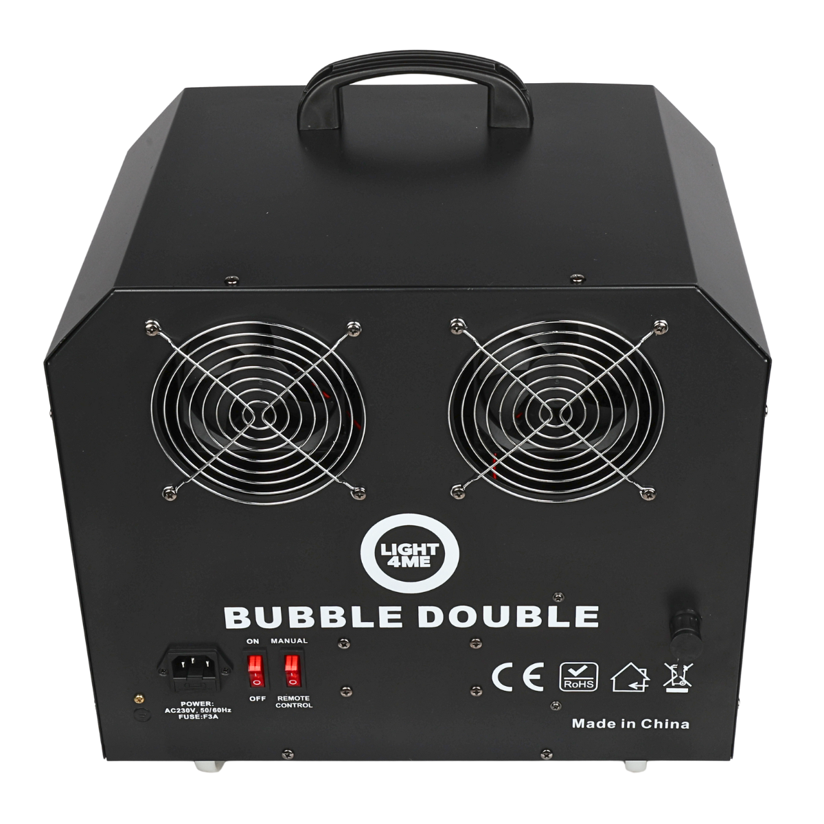 LIGHT4ME BUBBLE DOUBLE Bubble Machines 300W black