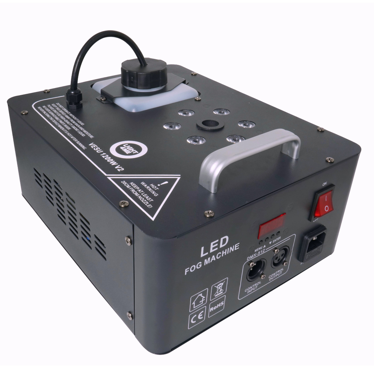 LIGHT4ME VESU 1200W V2 Vertical Fog Machine with RGB LED