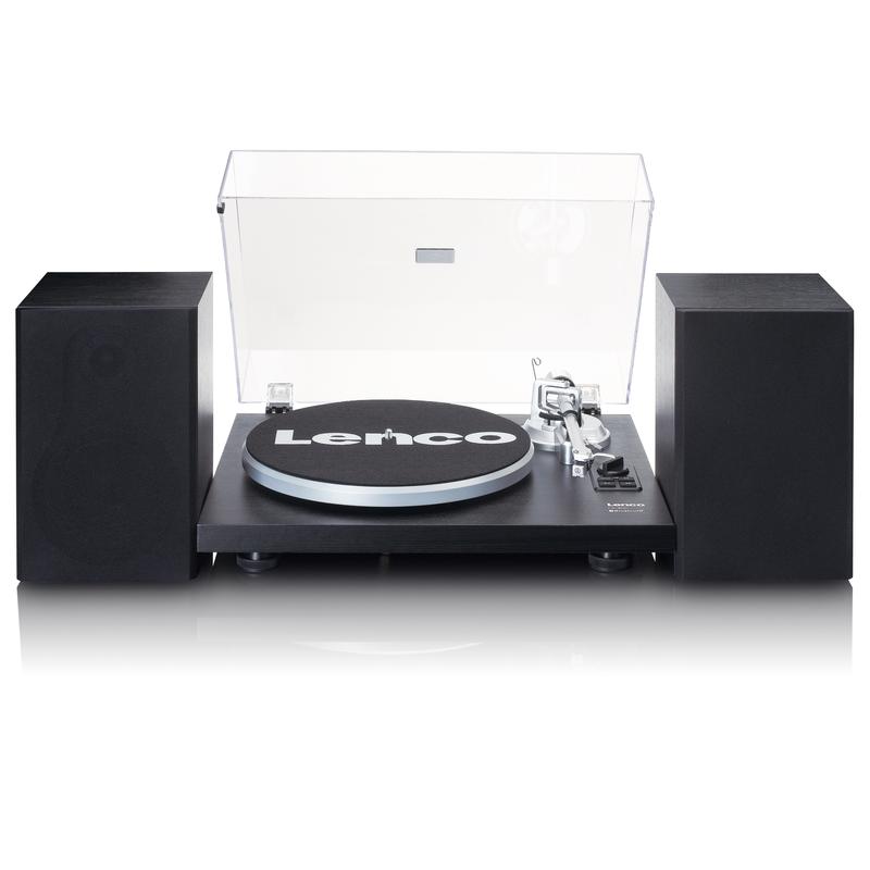 Lenco LS-500 Turntable with Speakers (Black)