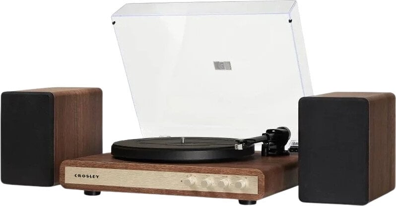 Crosley C65 turntable with speakers, Walnut