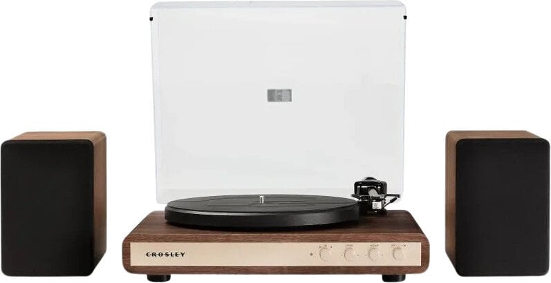 Crosley C65 turntable with speakers, Walnut