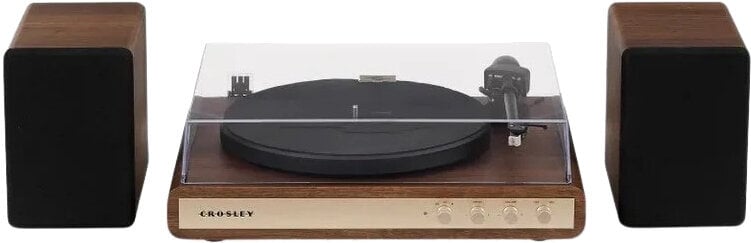 Crosley C65 turntable with speakers, Walnut