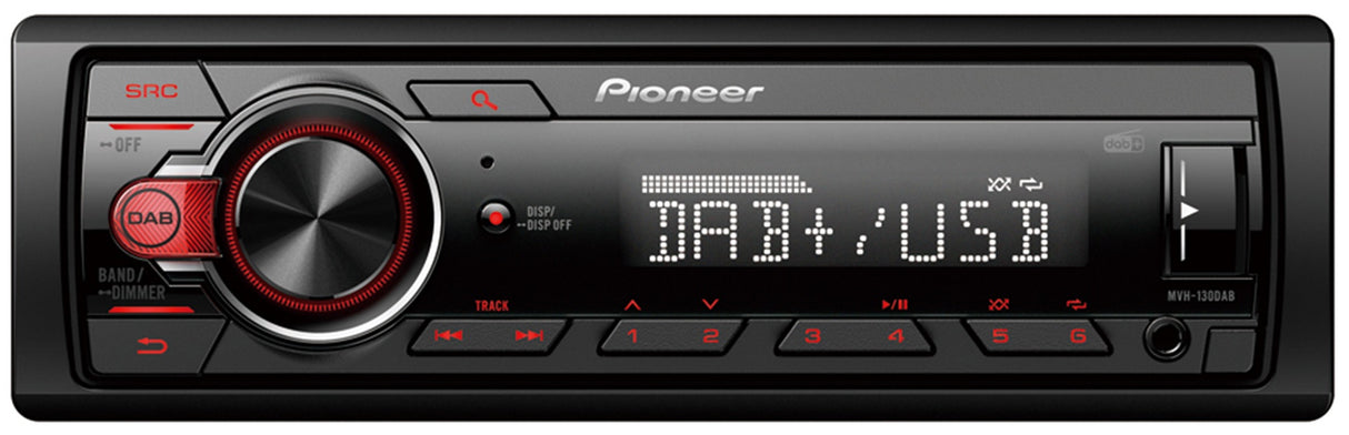Pioneer MVH-130DAB FM/DAB+ radio