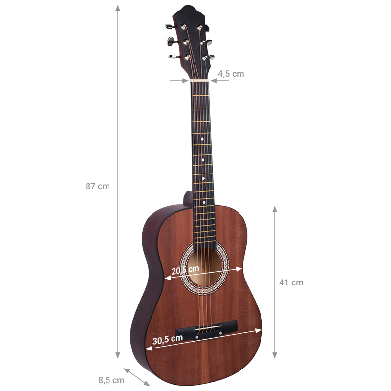 NN AG 34 acoustic guitar 1/2 matte for learning to play