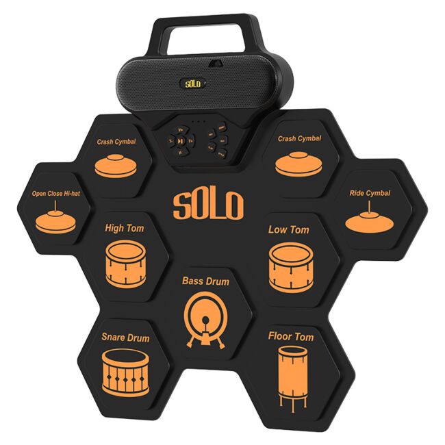 NN SOLO Roll-Up Elektronisk Trommesæt USB-C MP3