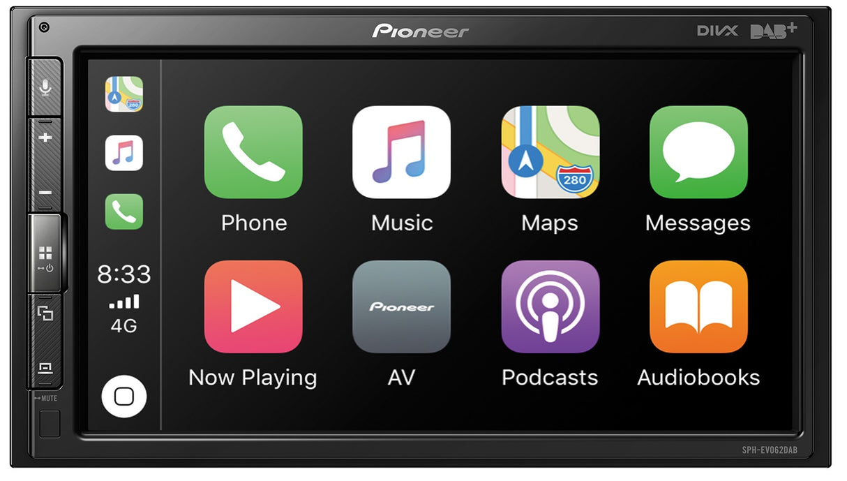 Pioneer SPH-EVO62DAB-CLIO CarPlay, DAB radio and Bluetooth