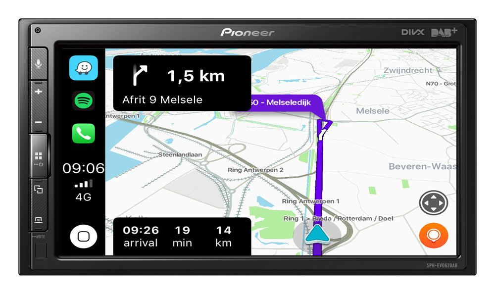 Pioneer SPH-EVO62DAB-208 Apple CarPlay , DAB Radio and Bluetooth