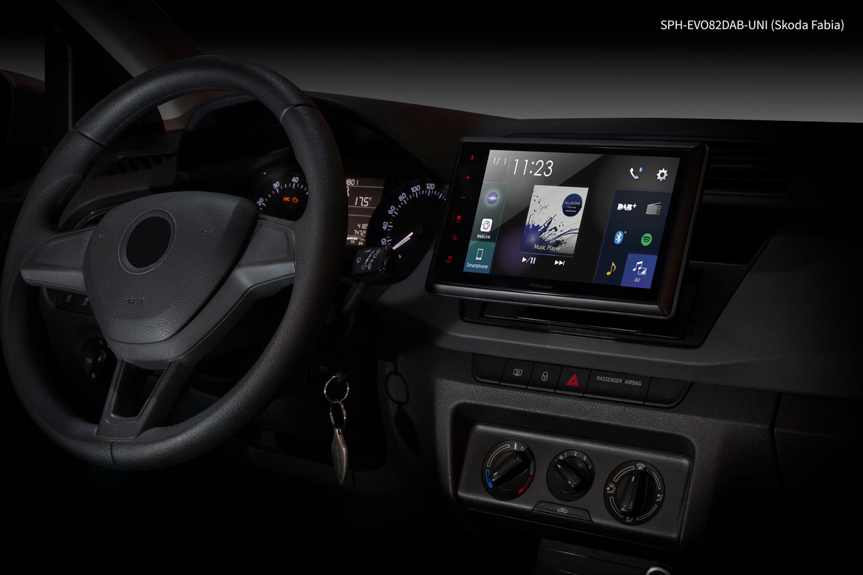 Pioneer SPH-EVO82DAB-Uni CarPlay, DAB radio and Bluetooth