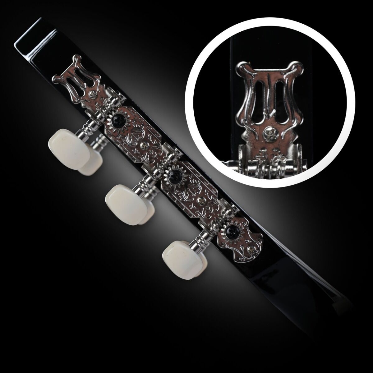 SUPRIMO CGS1 BK 4/4 classical guitar black for learning