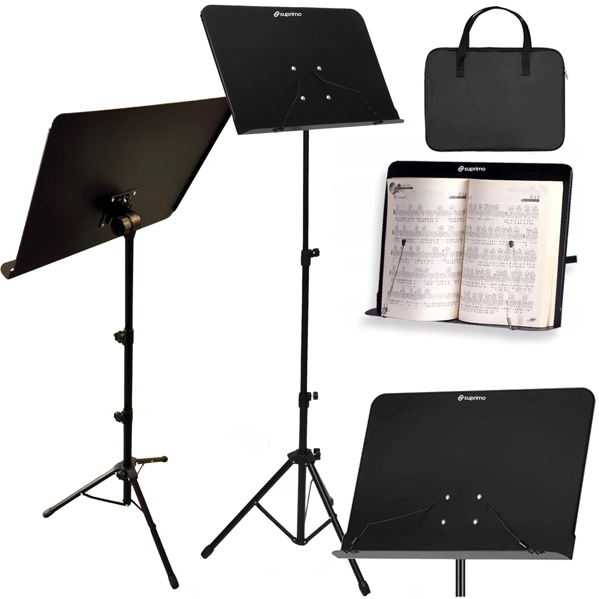 Music stand with bag