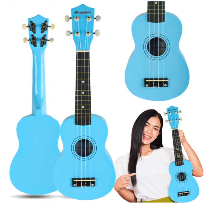 SUPRIMO UK21 LB soprano ukulele 21" blue