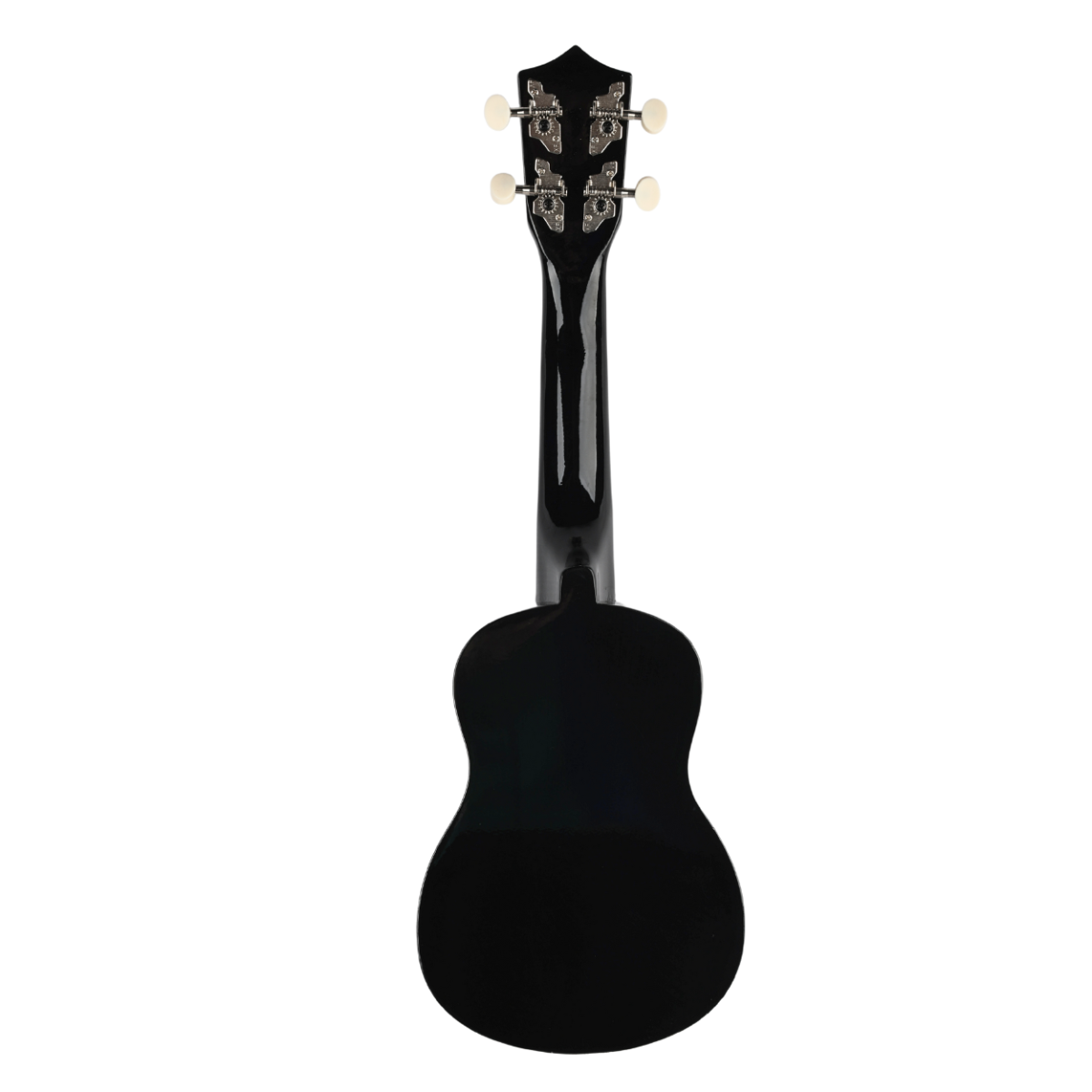 Ukulelesæt med Etui, Tuner og Tilbehør, Sort