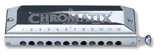 Suzuki SCX-48 Chromatic Harmonicas - Key: F