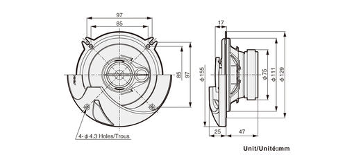 Pioneer TS-R1350S Car Speaker (13cm, 5.25")