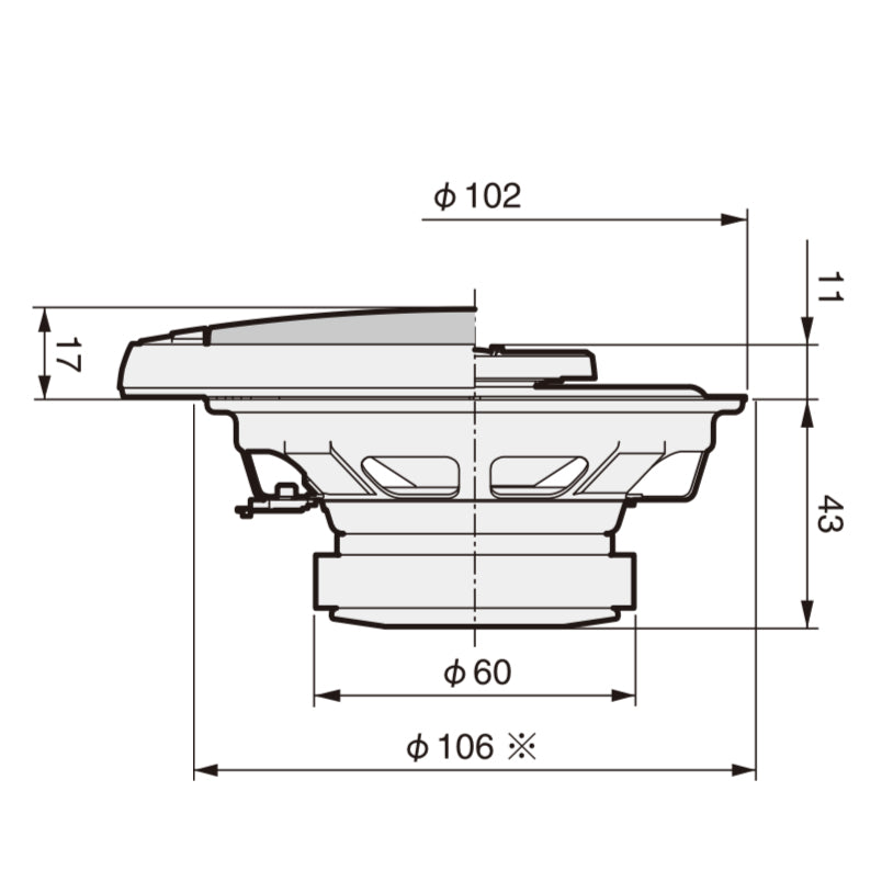 Pioneer TS-G1020F 10 cm. 2-way speakers