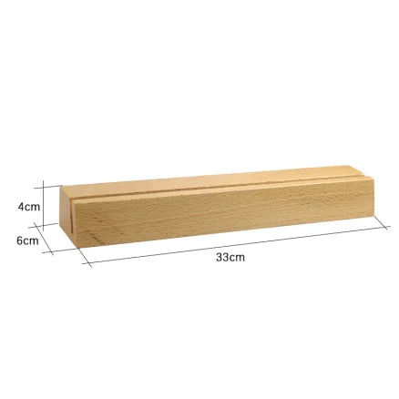 Vinyl On-Wall Display Rack (Wood)