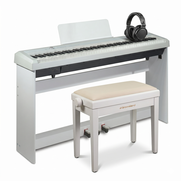 Grooveland P450 Piano Package (White)
