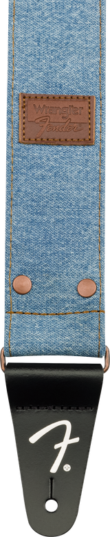 Fender x Wrangler Denim Guitar Strap (Light Indigo, 2")