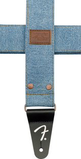 Fender x Wrangler Denim Guitar Strap (Light Indigo, 2")