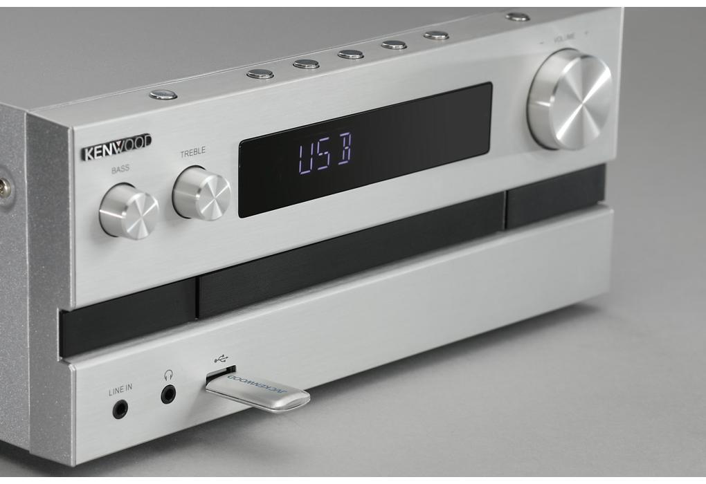 Kenwood M-918DAB - Mini system with Bluetooth and DAB, Silver