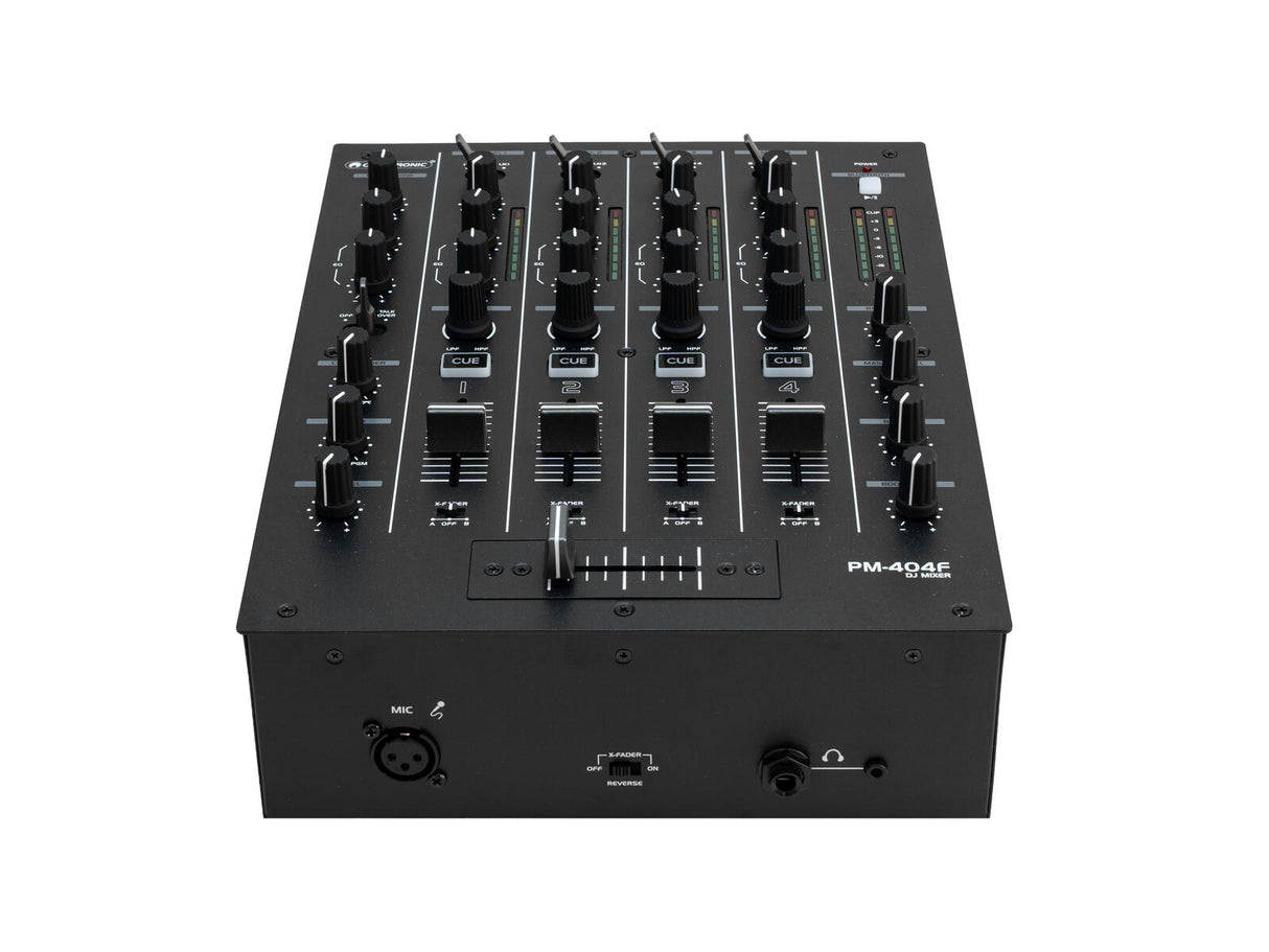 OMNITRONIC PM-404F 4-channel DJ Mixer with Filter and Bluetooth