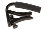 Shubb capo Standard Capo - electric guitar, 7.25" radius, black (C4k)