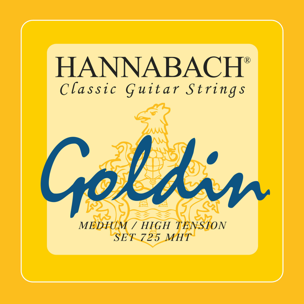 Hannabach strings for classical guitar Series 725 Medium/High Tension Goldin - Set medium-high (725MHT)
