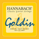 Hannabach strings for classical guitar Series 725 Medium/High Tension Goldin - Set medium-high (725MHT)