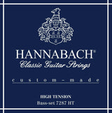 Hannabach Strings for classical guitar Series 728 High Tension Custom Made - 3 bass strings high (7287HT)
