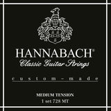 Hannabach Strings for classical guitar Series 728 Medium Tension Custom Made - Medium tension set (728MT)