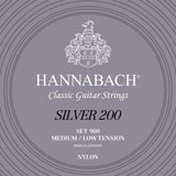 Hannabach Strings for classical guitar Series 900 Medium/Low Tension Silver 200 - Set medium low (900MLT)